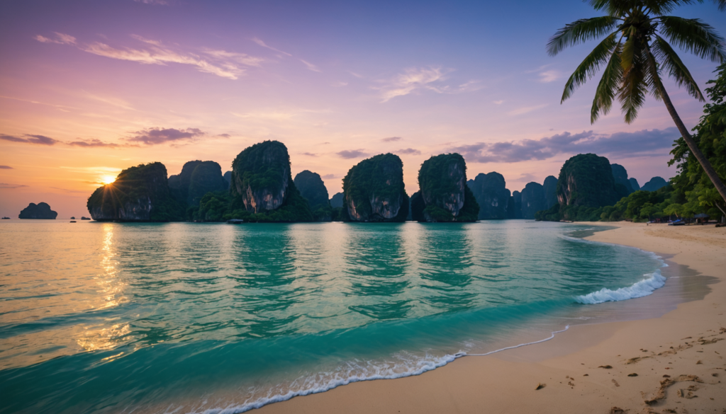 Photographier la mer bleue et saisir l’heure dorée en Thaïlande