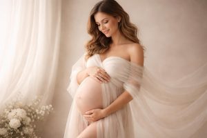 immortalisez votre grossesse avec une séance photo maternité artistique en studio, réalisée par un photographe professionnel pour des souvenirs uniques et précieux.