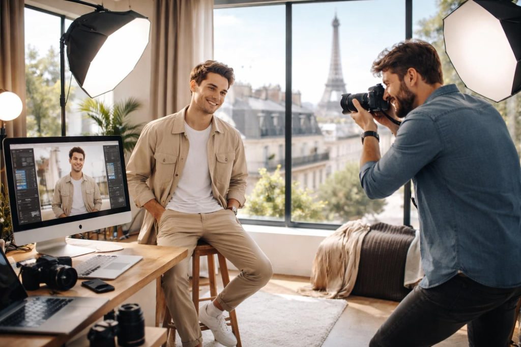 Photos professionnelles à Paris abordables avec forfaits étudiants et retouche gratuite