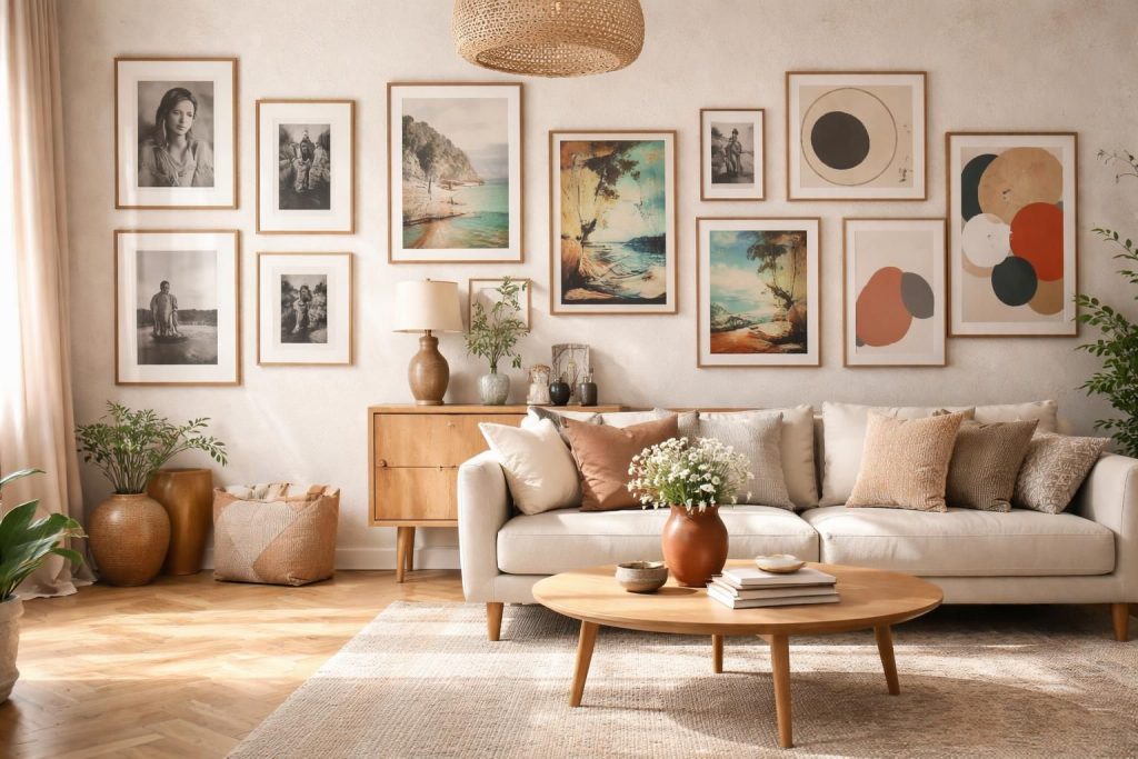 Sublimez vos murs avec des cadres photos, affiches vintage et compositions murales artistiques